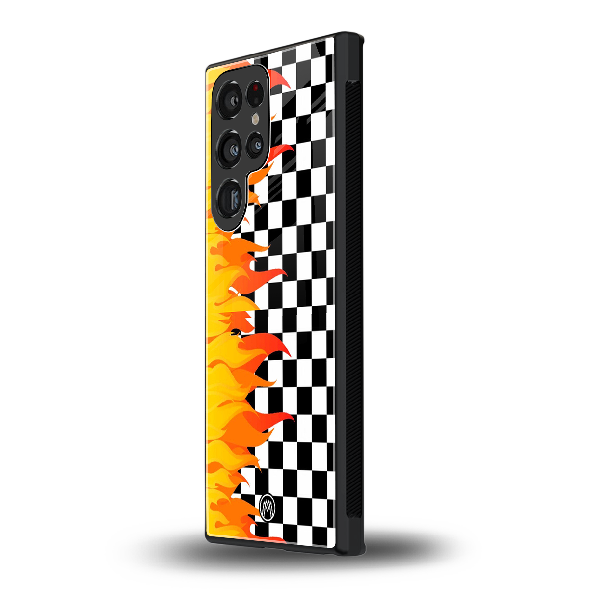 lil flames wild mode back phone cover | glass case for samsung galaxy s24 ultra