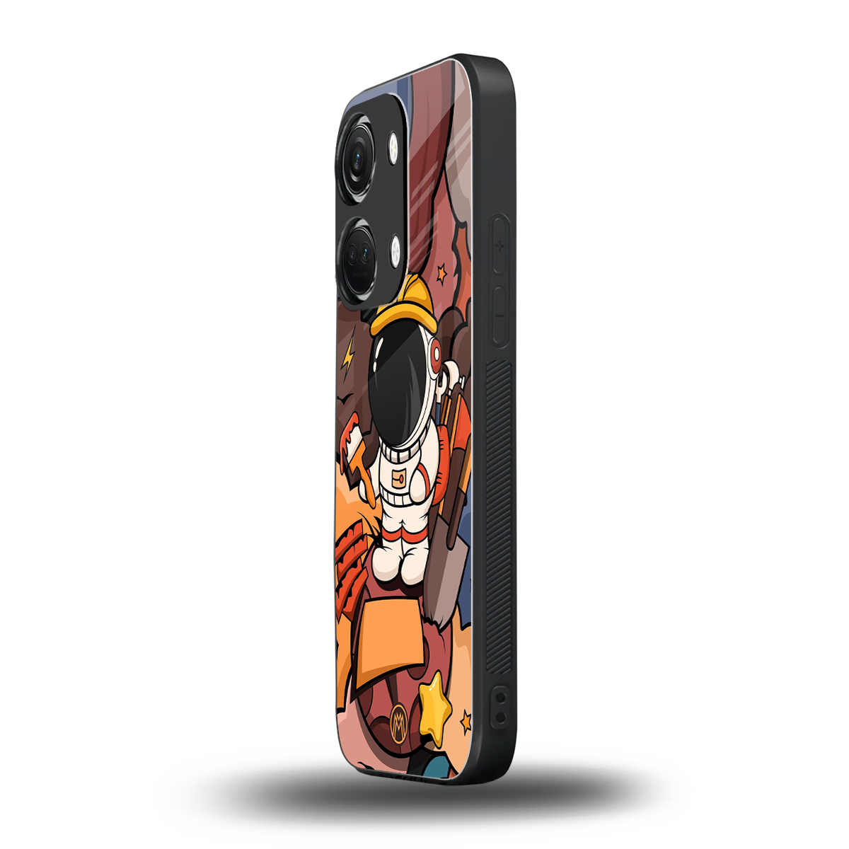 lil spaceman back phone cover | glass case for oneplus nord 3