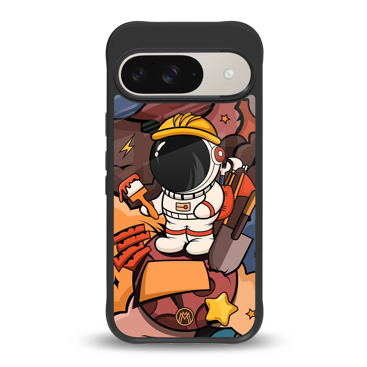 lil spaceman back phone cover | glass case for google pixel 9