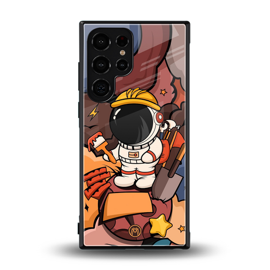 lil spaceman back phone cover | glass case for samsung galaxy s24 ultra