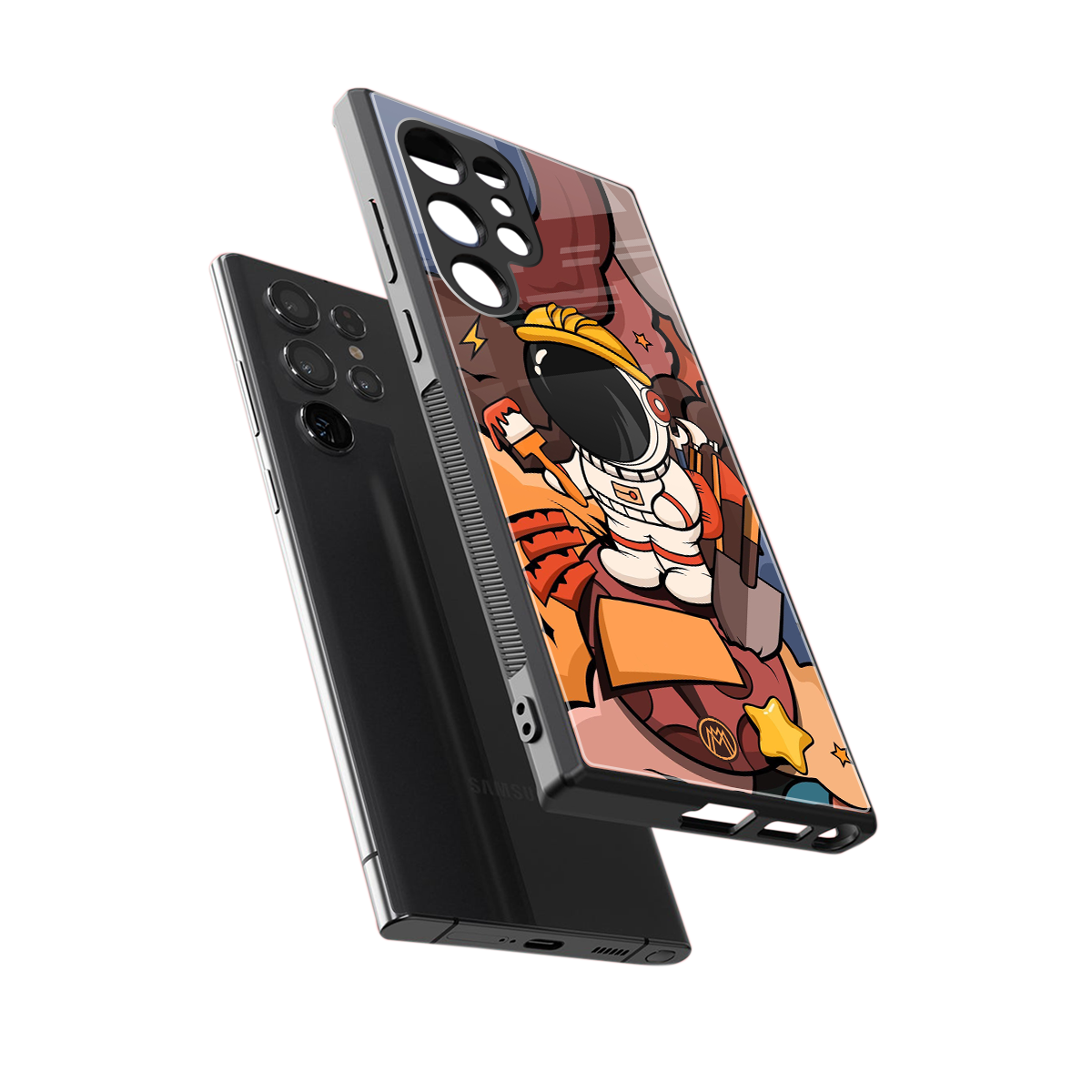 lil spaceman back phone cover | glass case for samsung galaxy s24 ultra