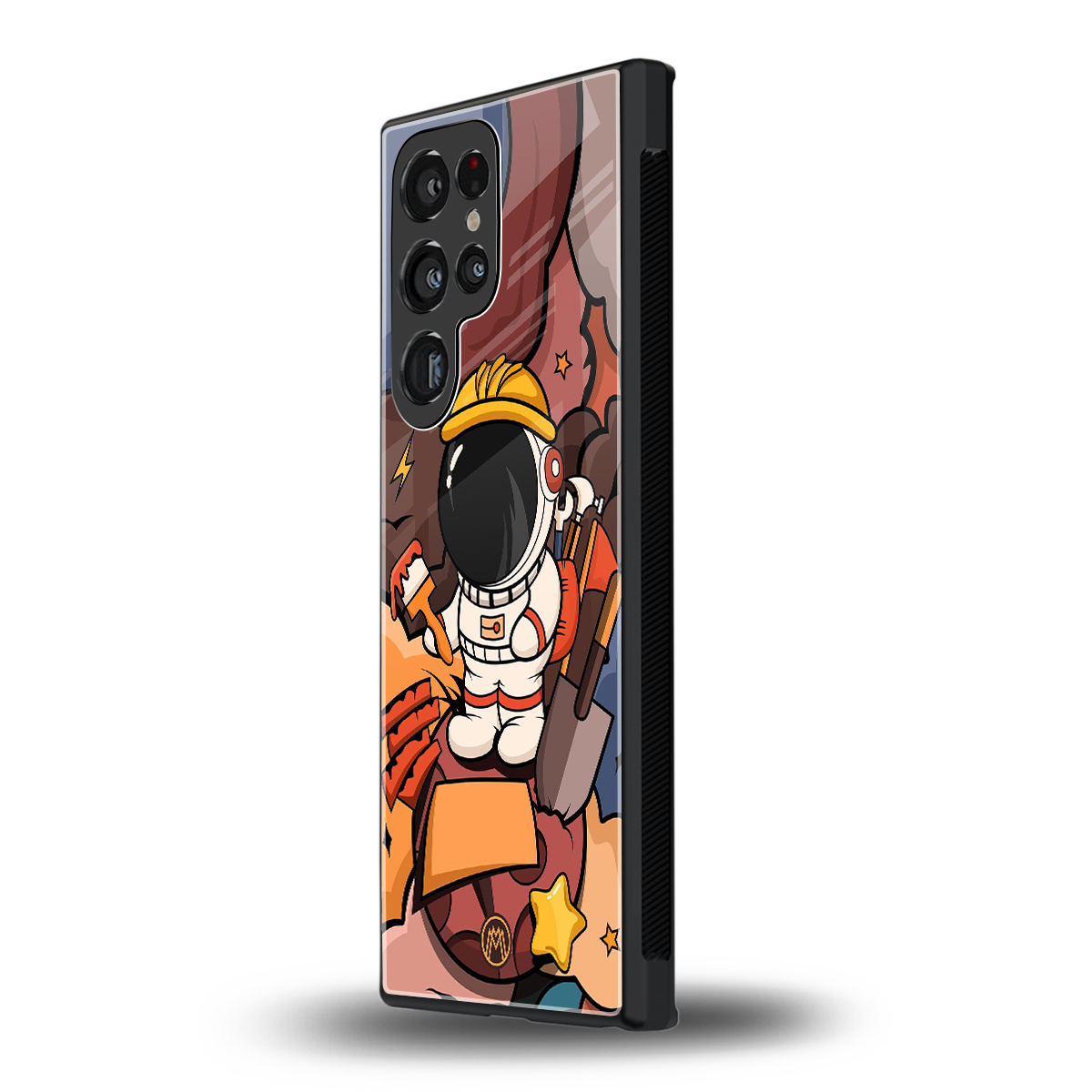 lil spaceman back phone cover | glass case for samsung galaxy s24 ultra