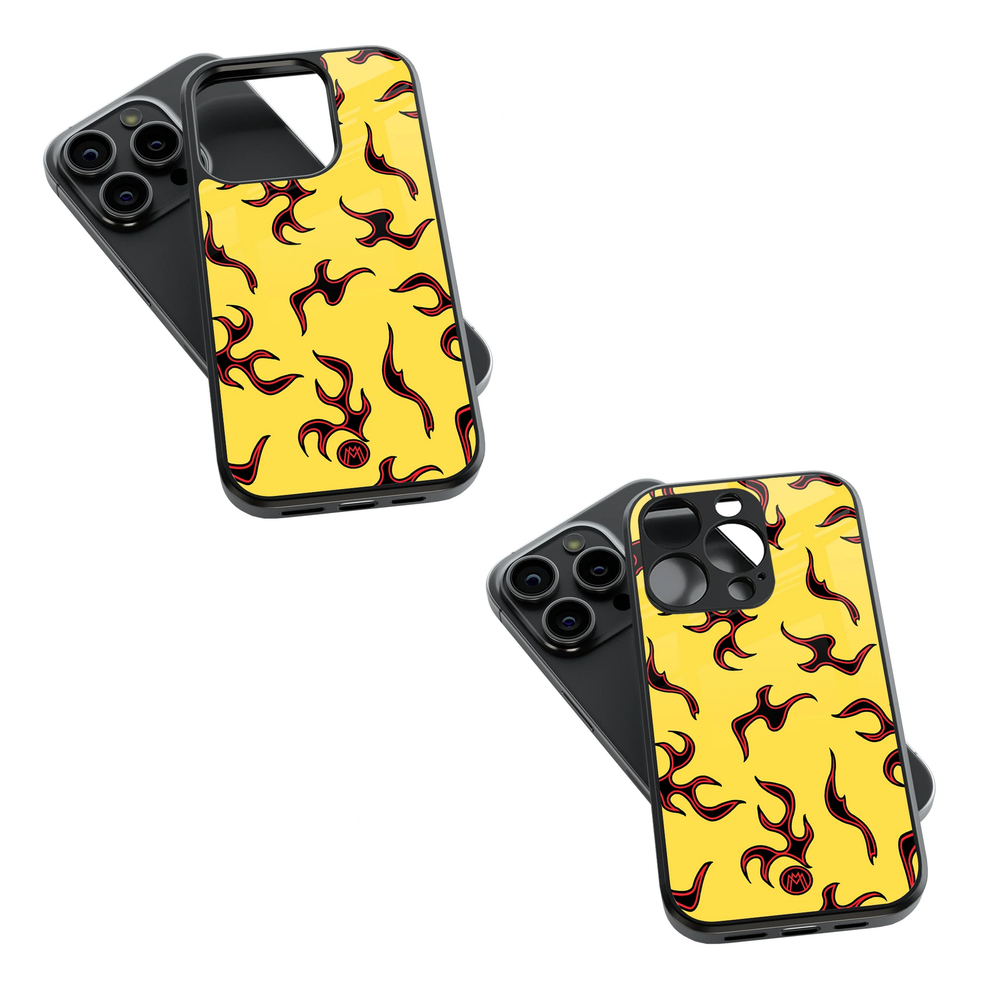 Trendy Glass Back Mobile Case for iPhone, Samsung, Redmi, OnePlus, Google Pixel, Motorola