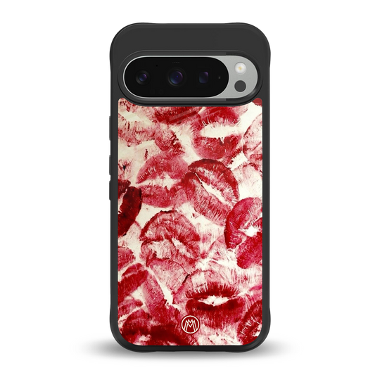 lip glam back phone cover | glass case for google pixel 9 pro