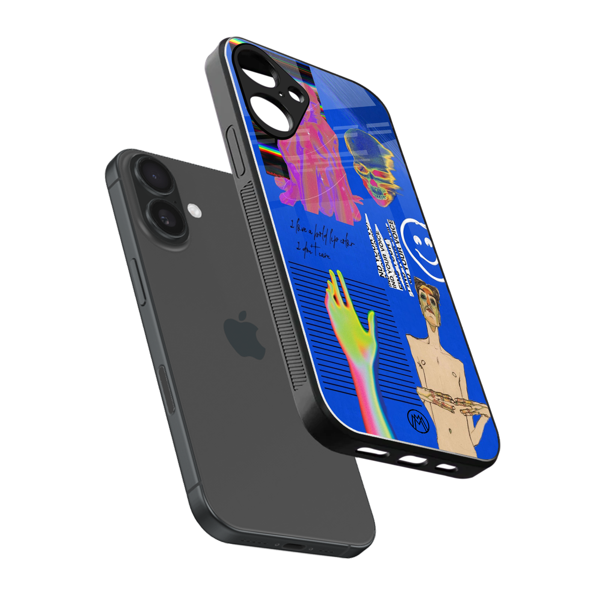 lip love back phone cover | glass case for iphone 16 plus