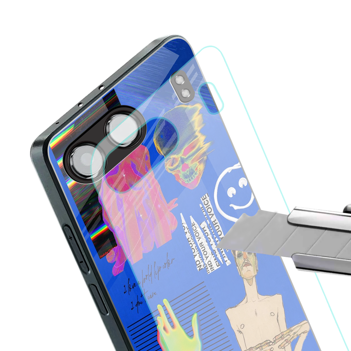lip love back phone cover | glass case for oneplus nord 4