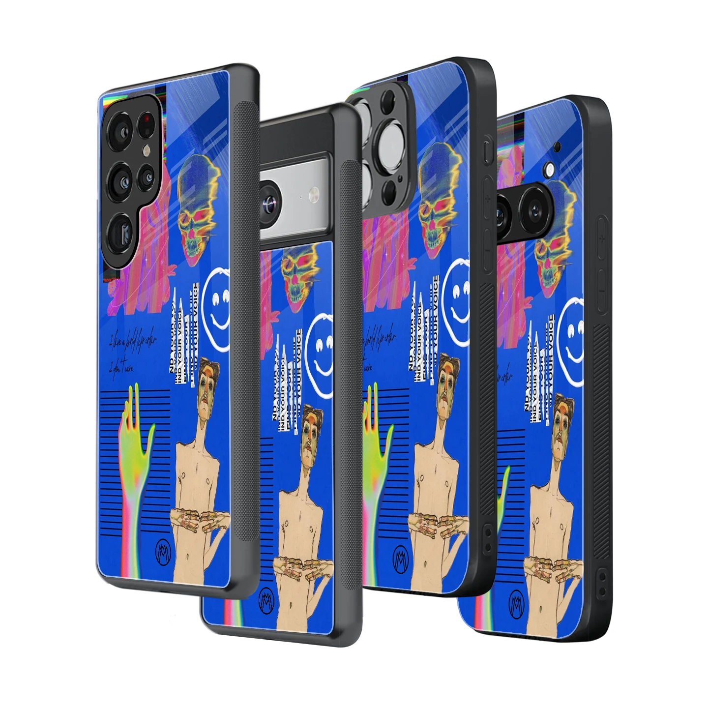 Stylish Glass Back Case for All Smartphones โ iPhone, Samsung, OnePlus, Pixel, Redmi, Oppo, Vivo, Motorola