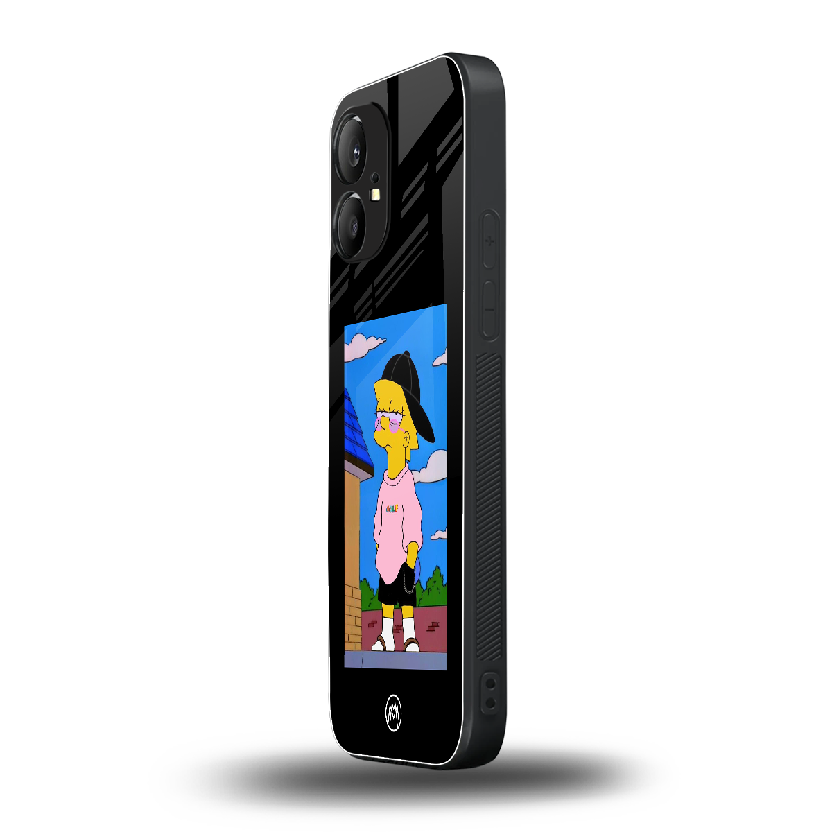 lisa simpson back phone cover | glass case for nothing phone 1