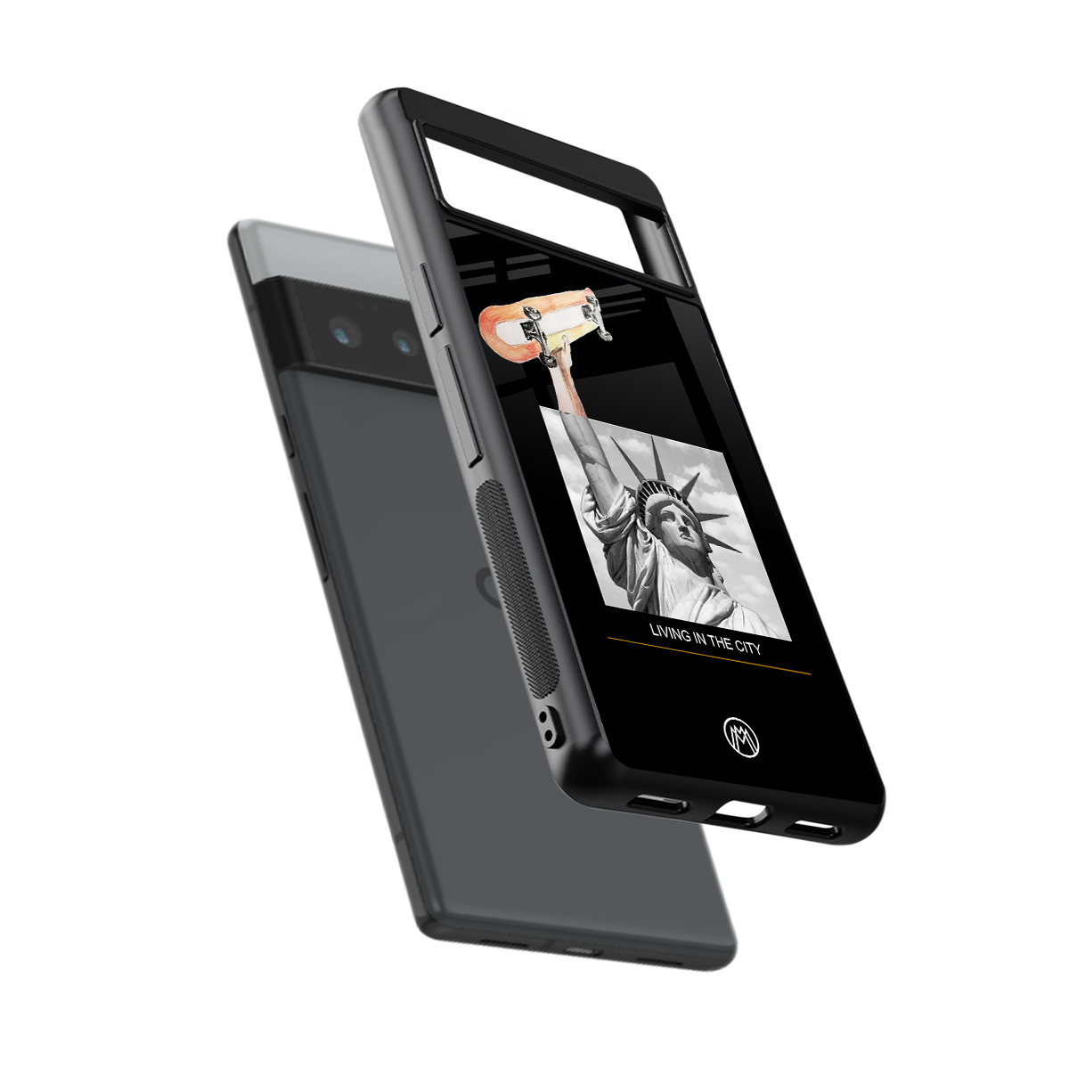 living in the city back phone cover | glass case for google pixel 6 pro