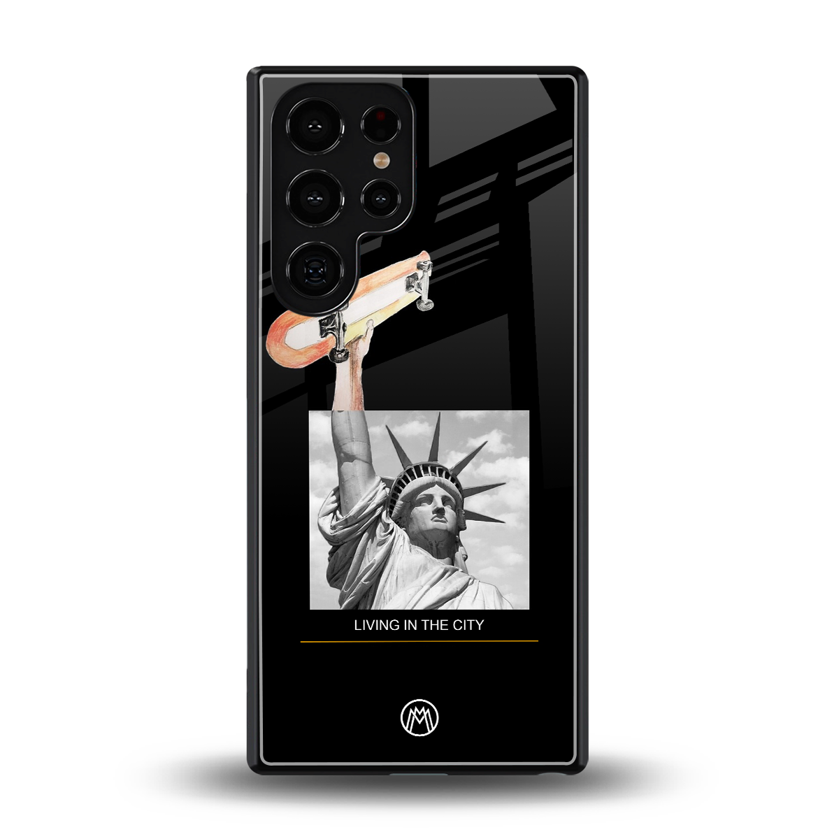 living in the city back phone cover | glass case for samsung galaxy s25 ultra