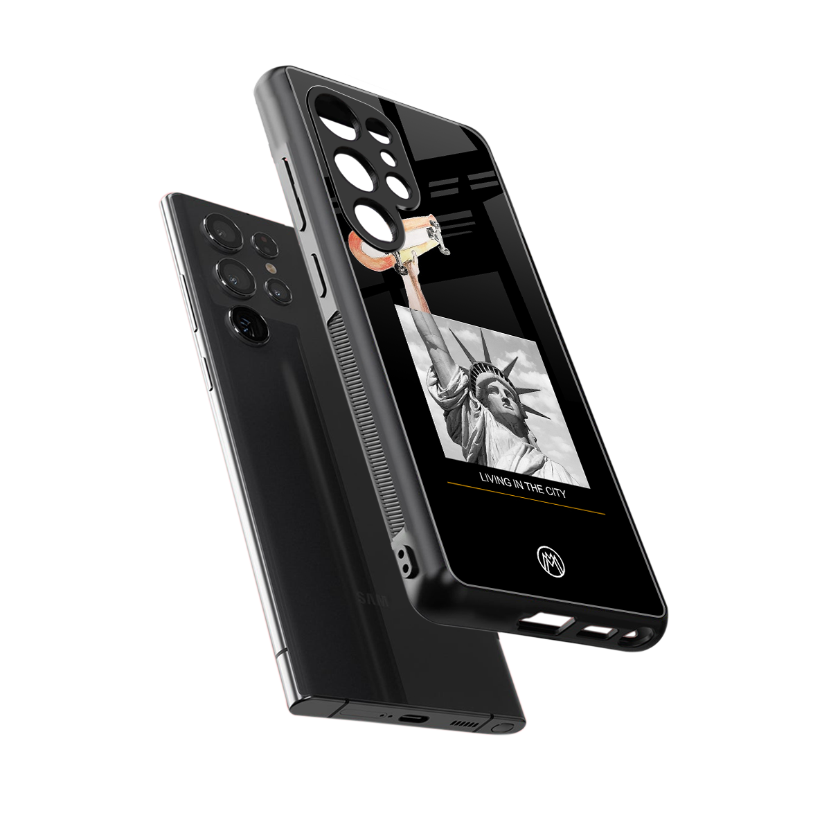 living in the city back phone cover | glass case for samsung galaxy s25 ultra