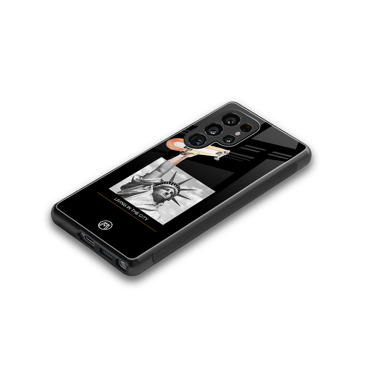 living in the city back phone cover | glass case for samsung galaxy s25 ultra