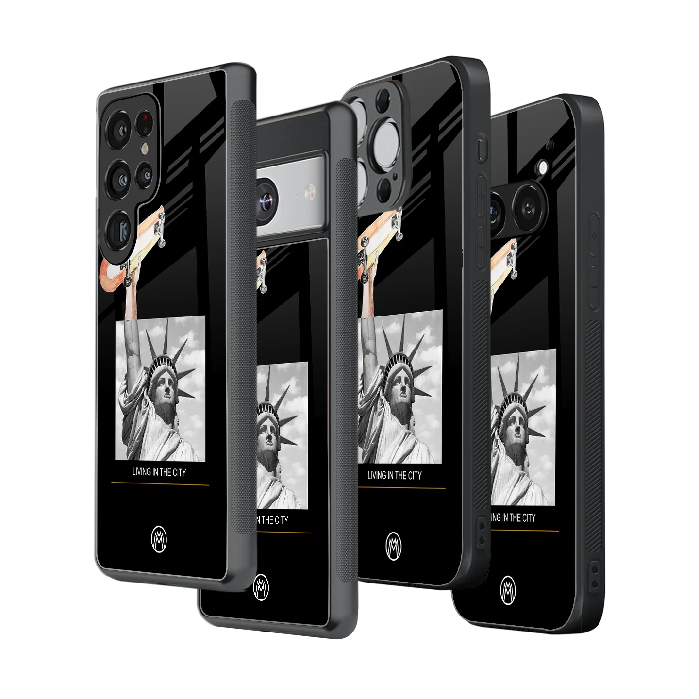 Stylish Glass Back Case for All Smartphones โ iPhone, Samsung, OnePlus, Pixel, Redmi, Oppo, Vivo, Motorola