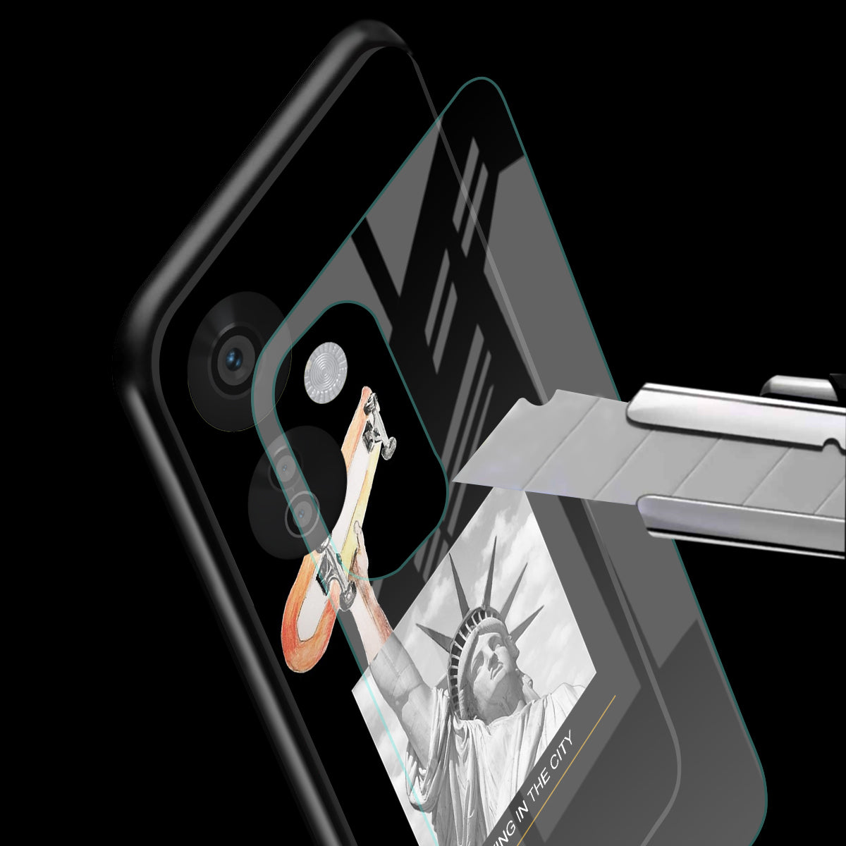 Living In The City Phone Cover | Glass Case