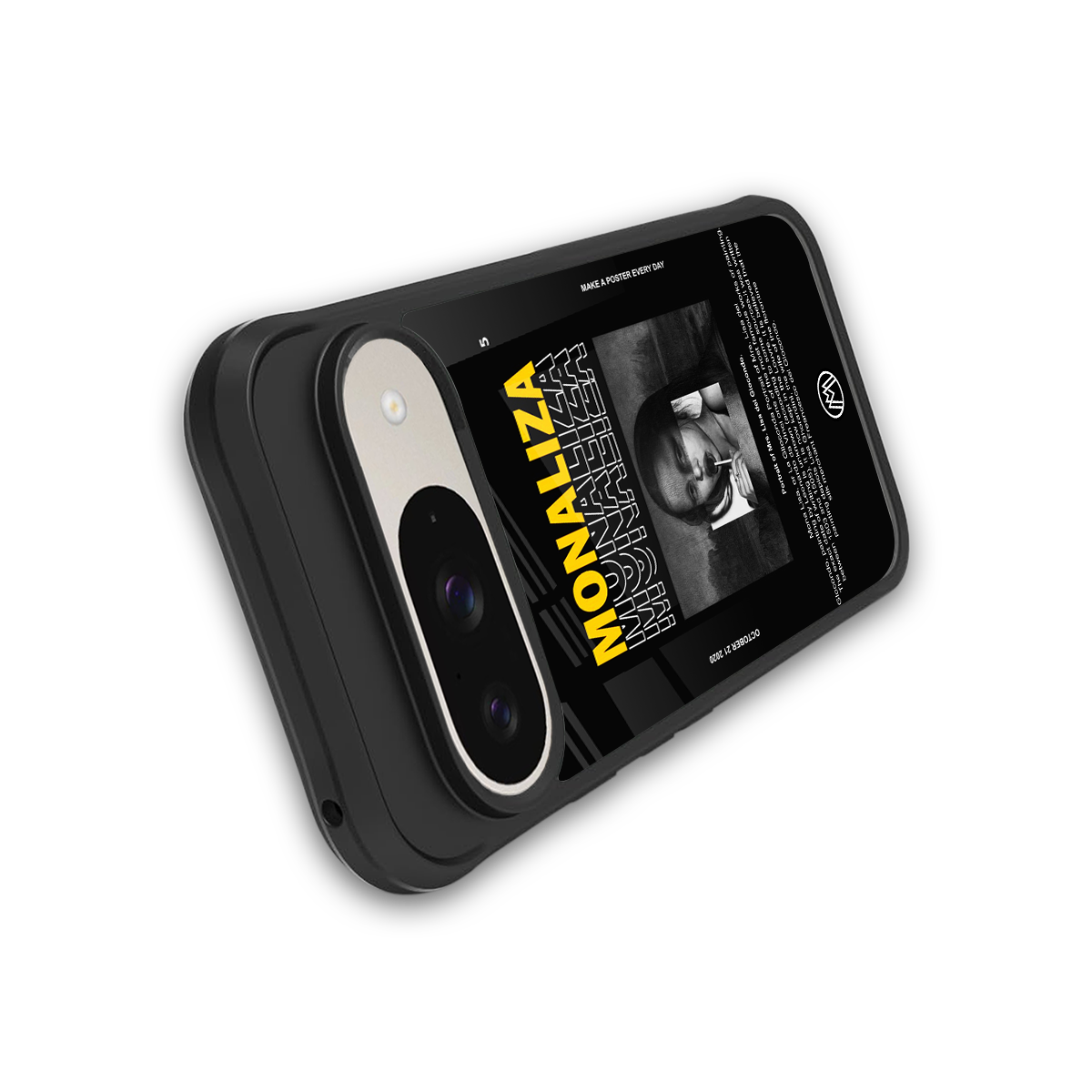 lollipop monaliza back phone cover | glass case for google pixel 9