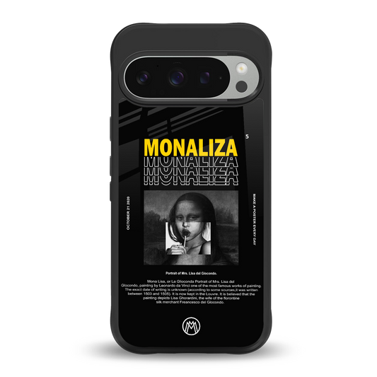 lollipop monaliza back phone cover | glass case for google pixel 9 pro