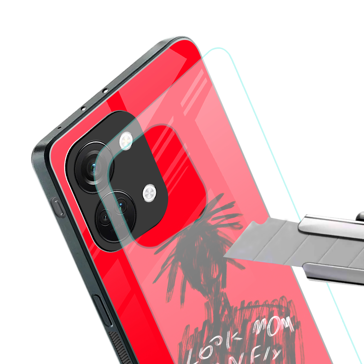 look mom i can fly back phone cover | glass case for oneplus nord 3