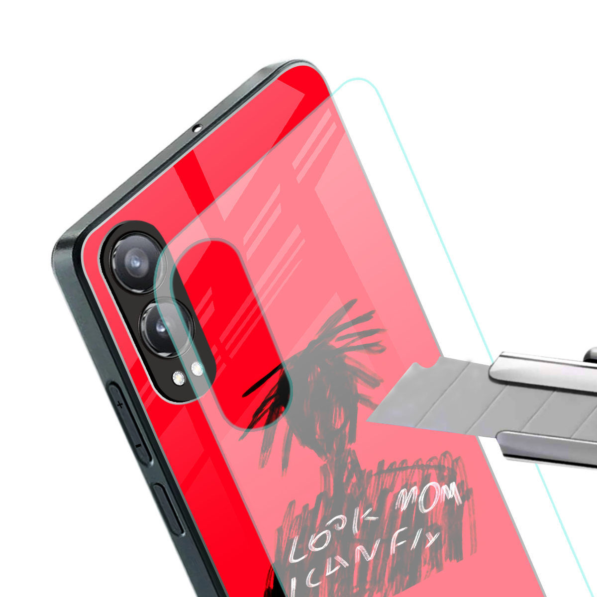look mom i can fly back phone cover | glass case for oneplus nord ce 4 lite