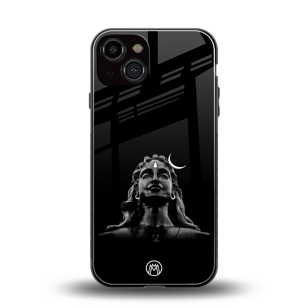 lord shiva black back phone cover | glass case for iphone 13