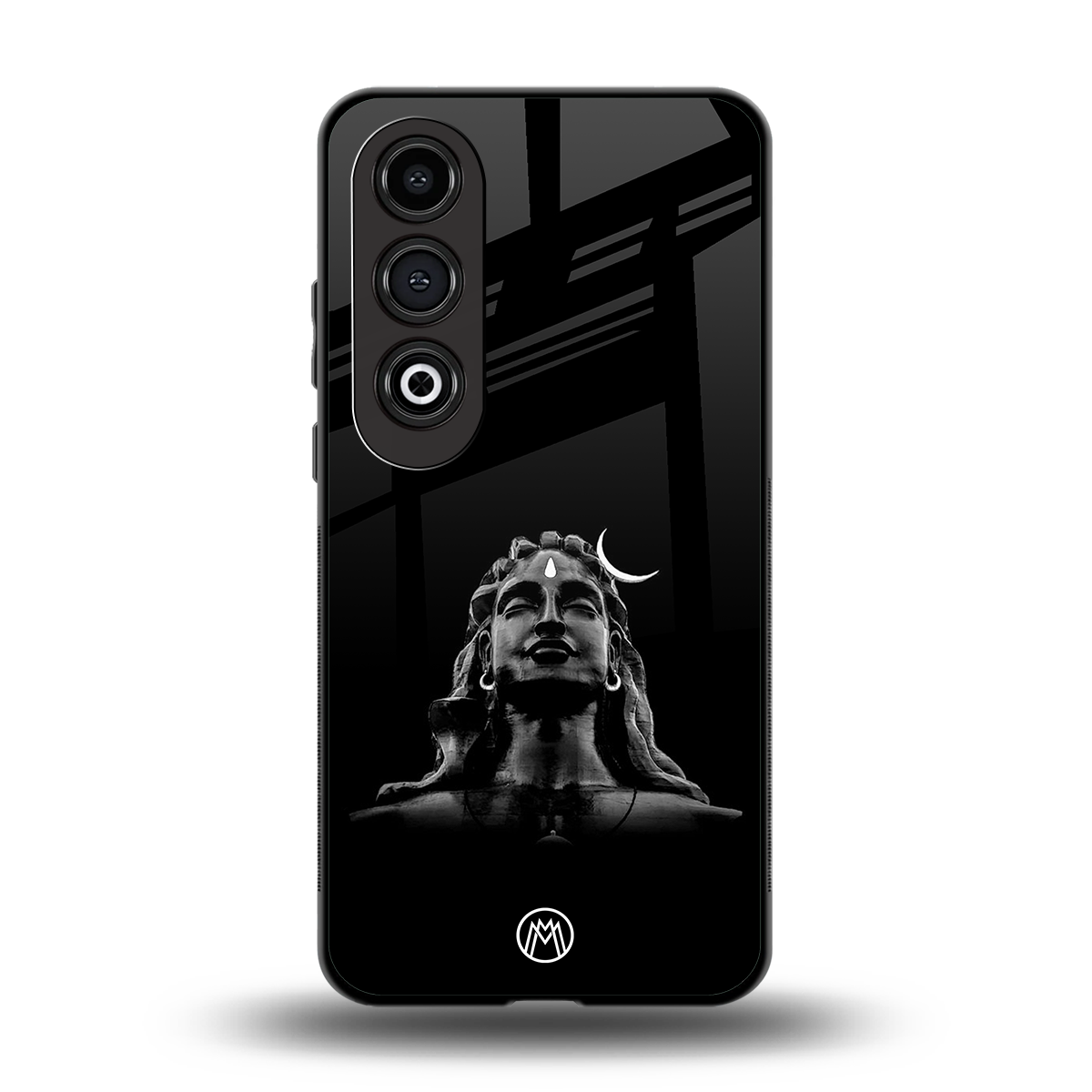 lord shiva black back phone cover | glass case for oneplus nord ce 4