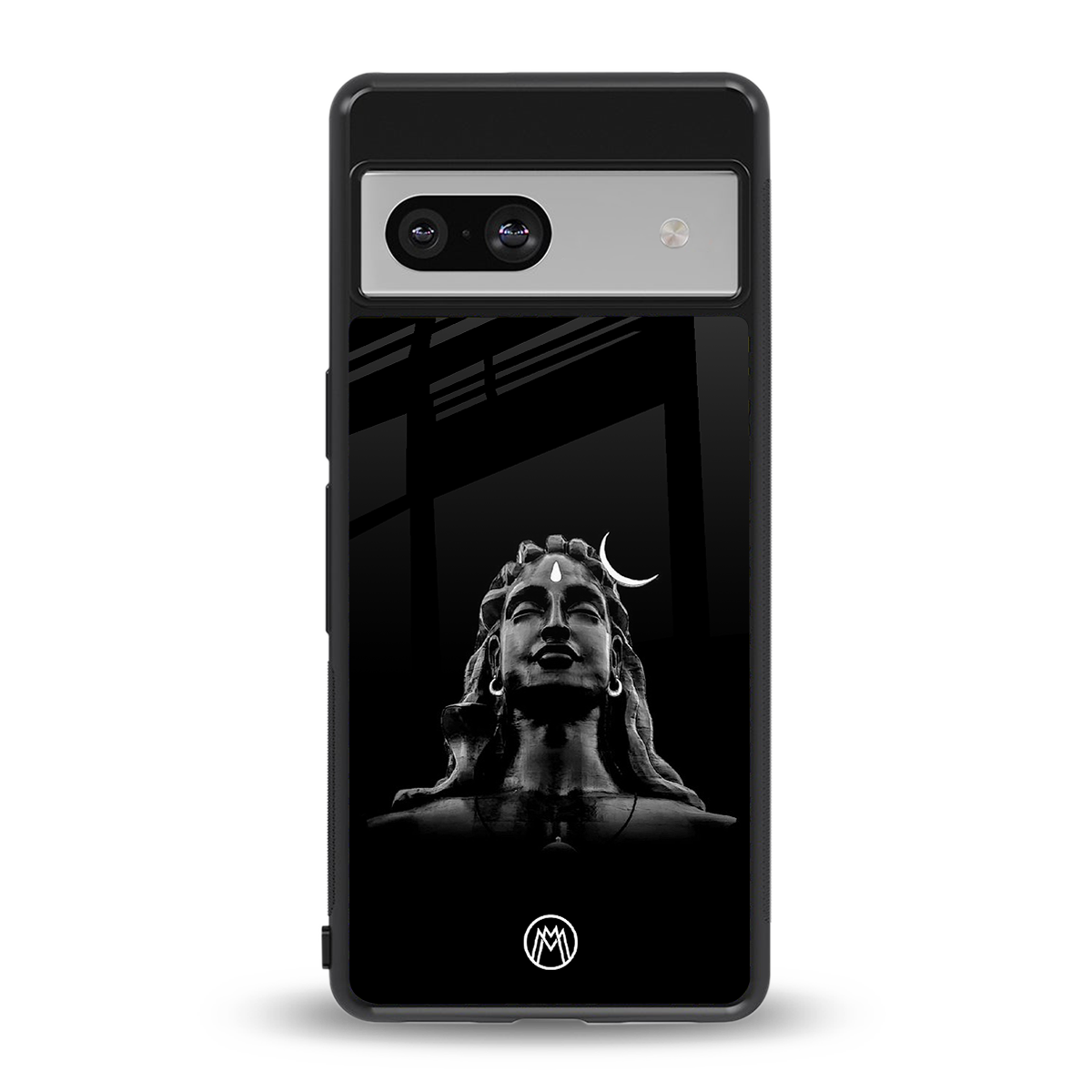 lord shiva black back phone cover | glass case for Google Pixel 7