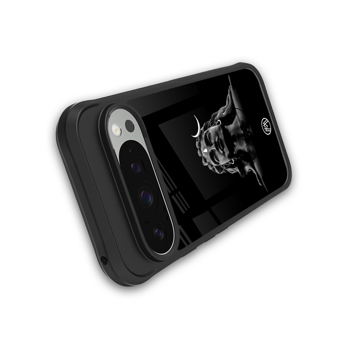 lord shiva black back phone cover | glass case for google pixel 9 pro xl