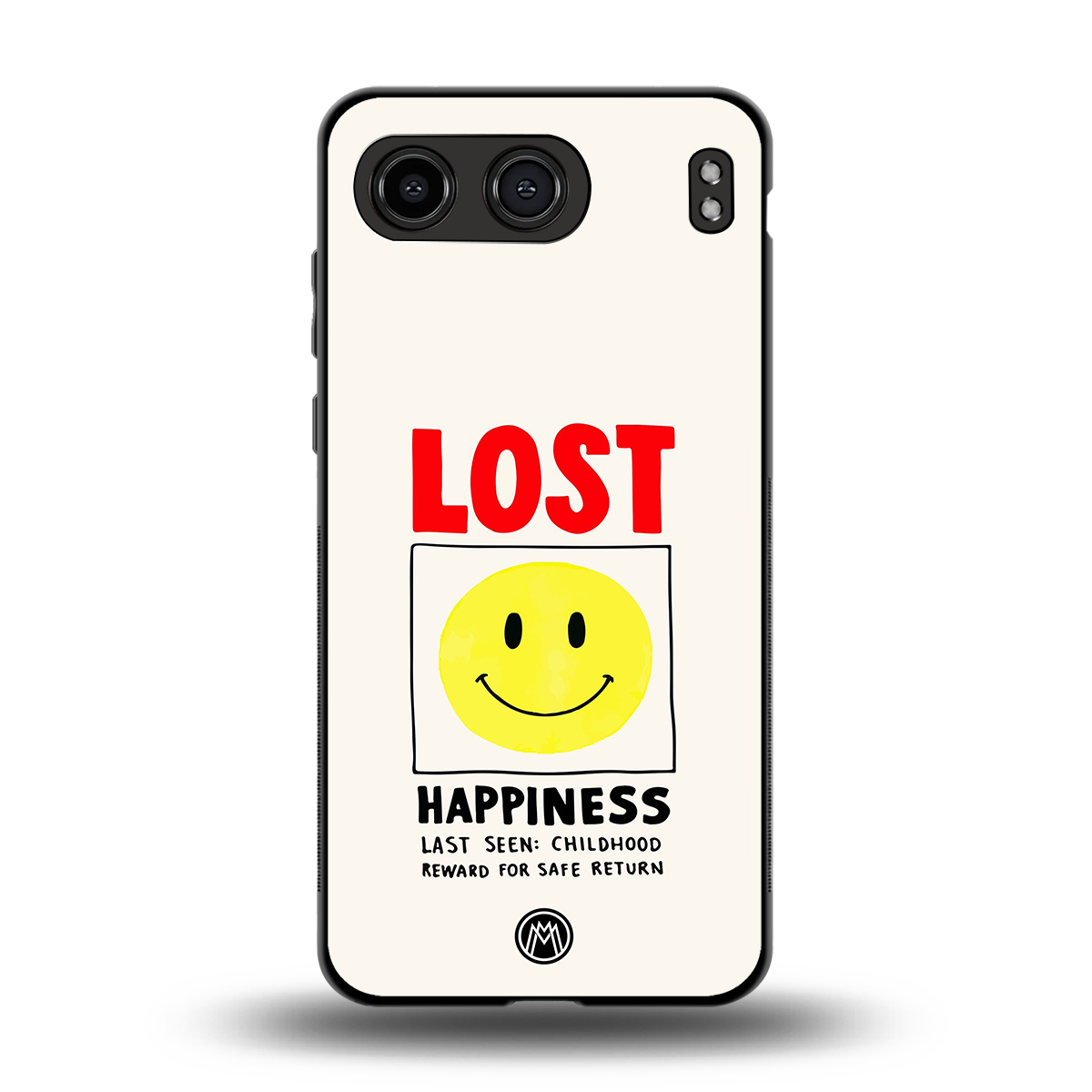 lost happiness back phone cover | glass case for oneplus nord 4