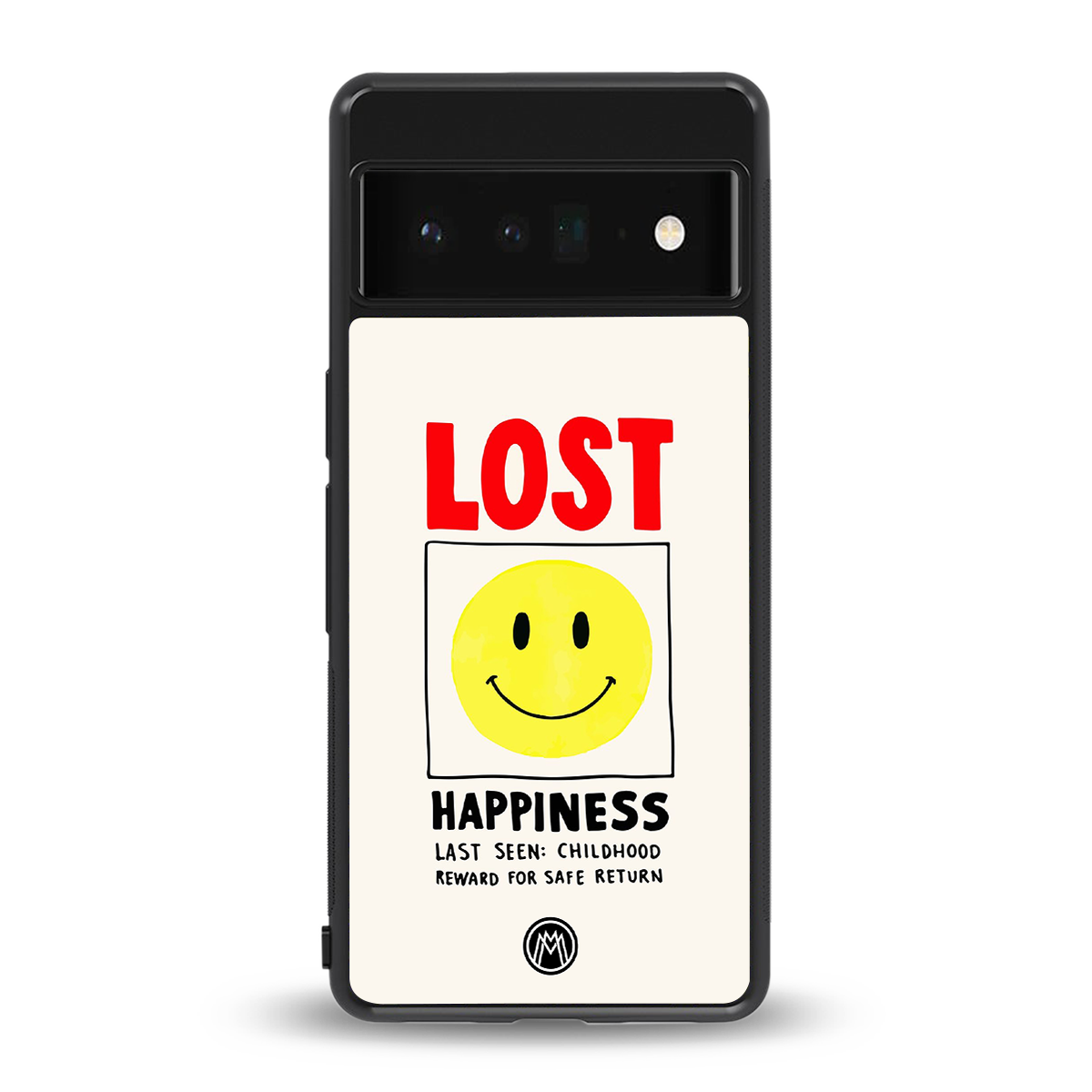 lost happiness back phone cover | glass case for google pixel 6 pro