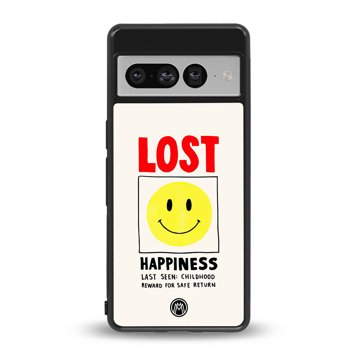 lost happiness back phone cover | glass case for google pixel 7 pro