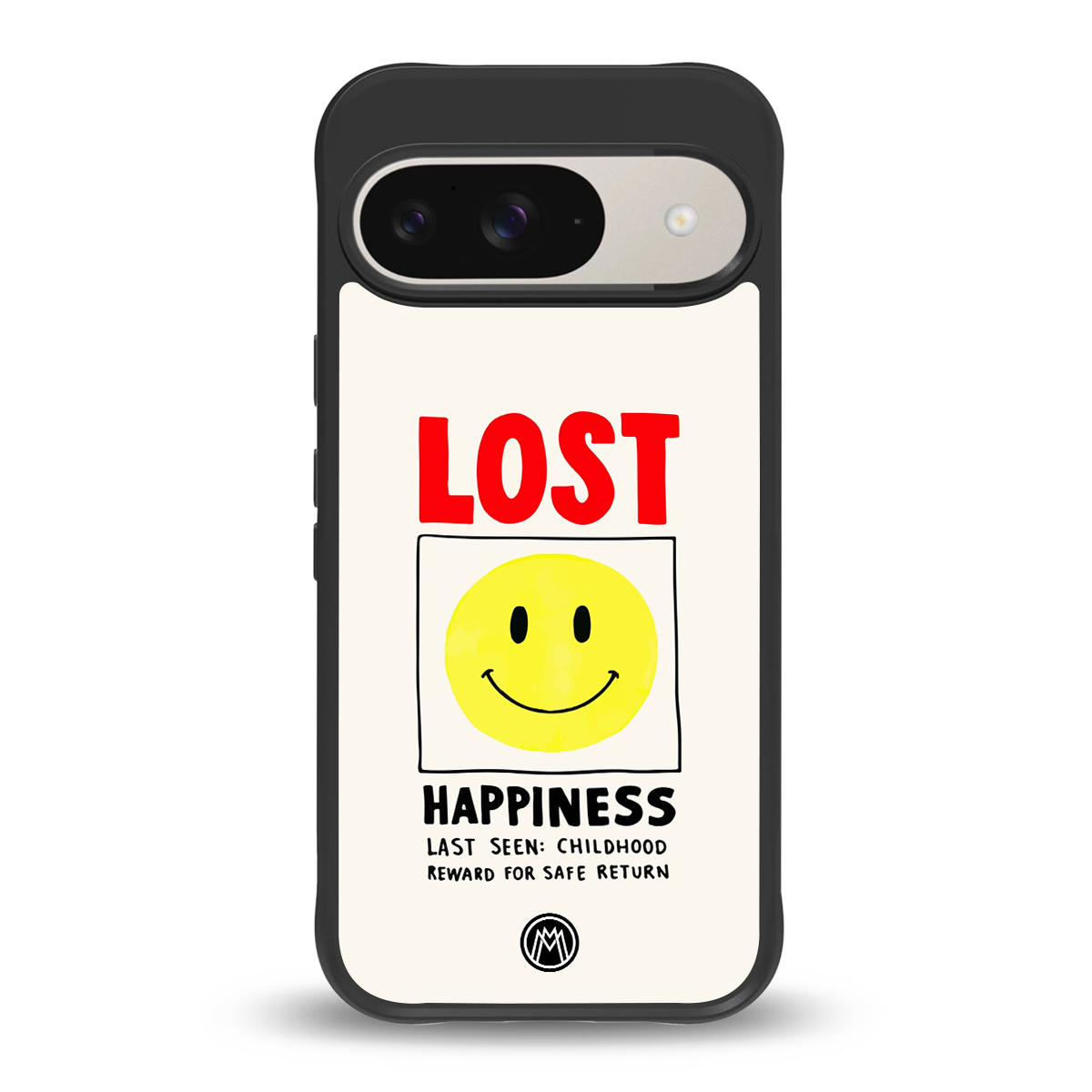 lost happiness back phone cover | glass case for google pixel 9