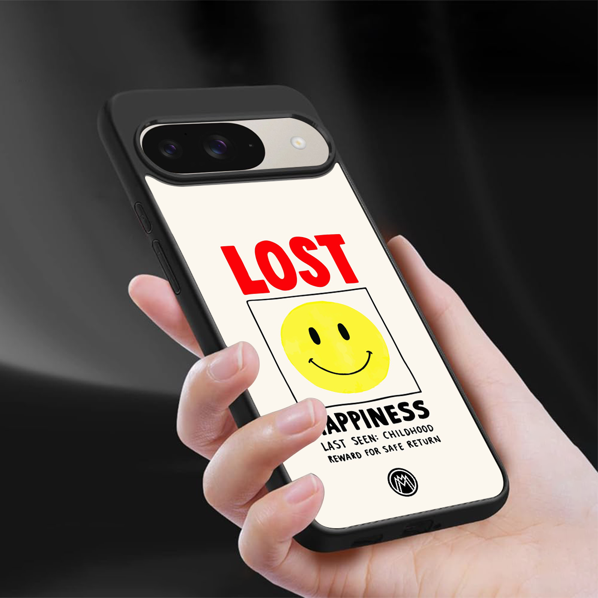 lost happiness back phone cover | glass case for google pixel 9