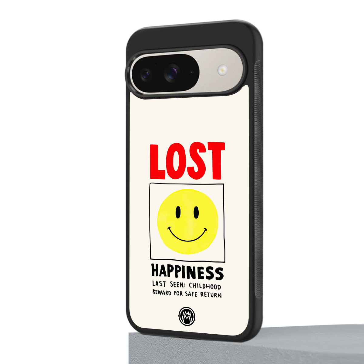 lost happiness back phone cover | glass case for google pixel 9