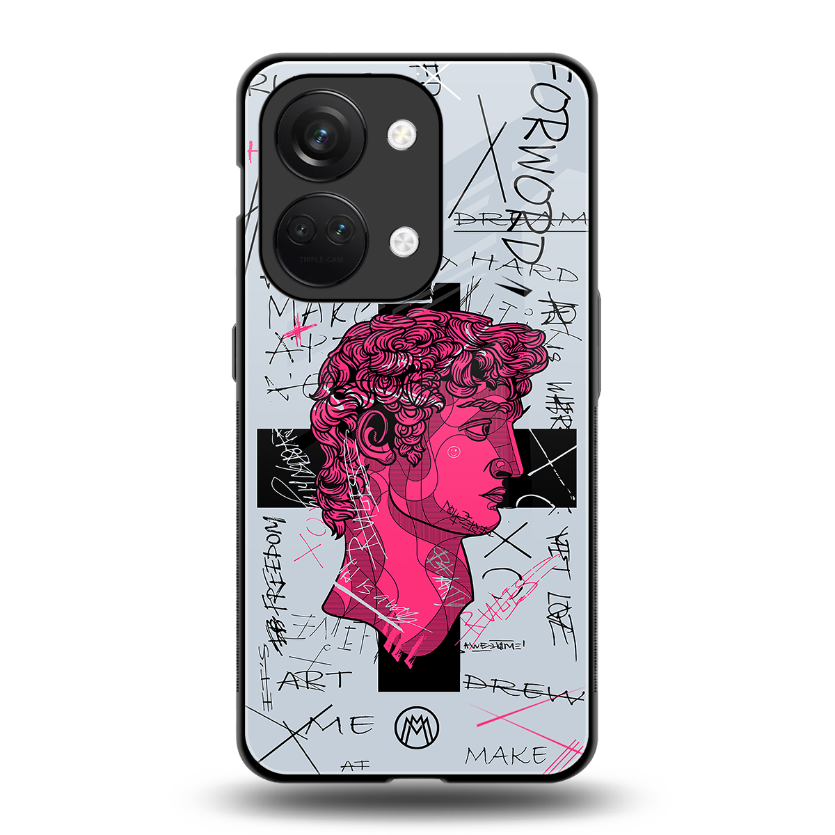 lost in reality david back phone cover | glass case for oneplus nord 3