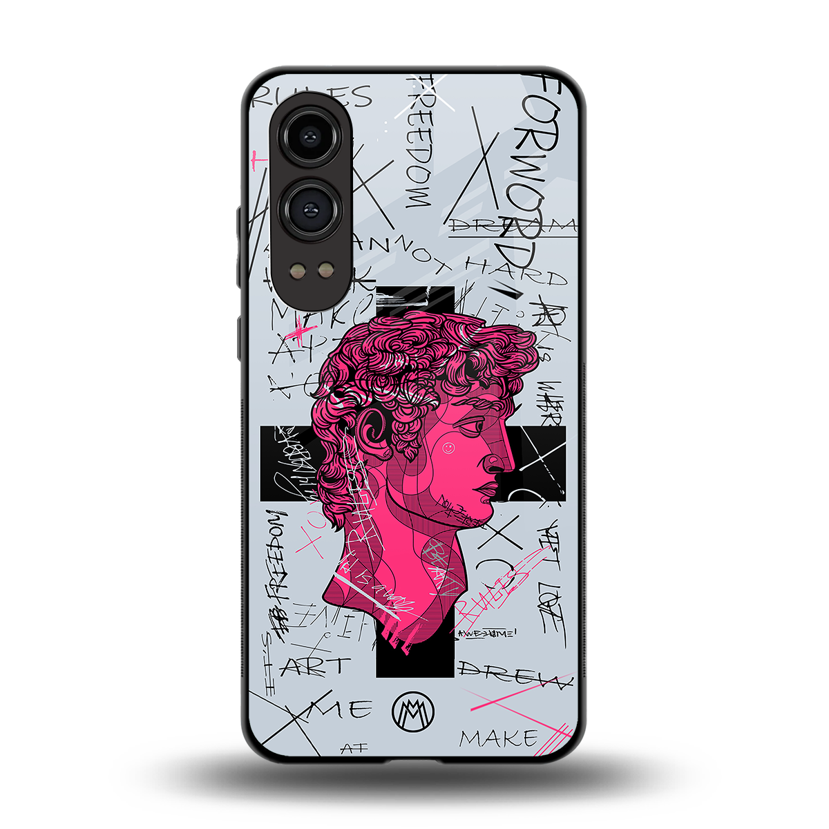 lost in reality david back phone cover | glass case for oneplus nord ce 4 lite