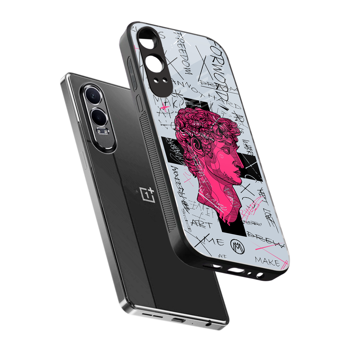lost in reality david back phone cover | glass case for oneplus nord ce 4 lite