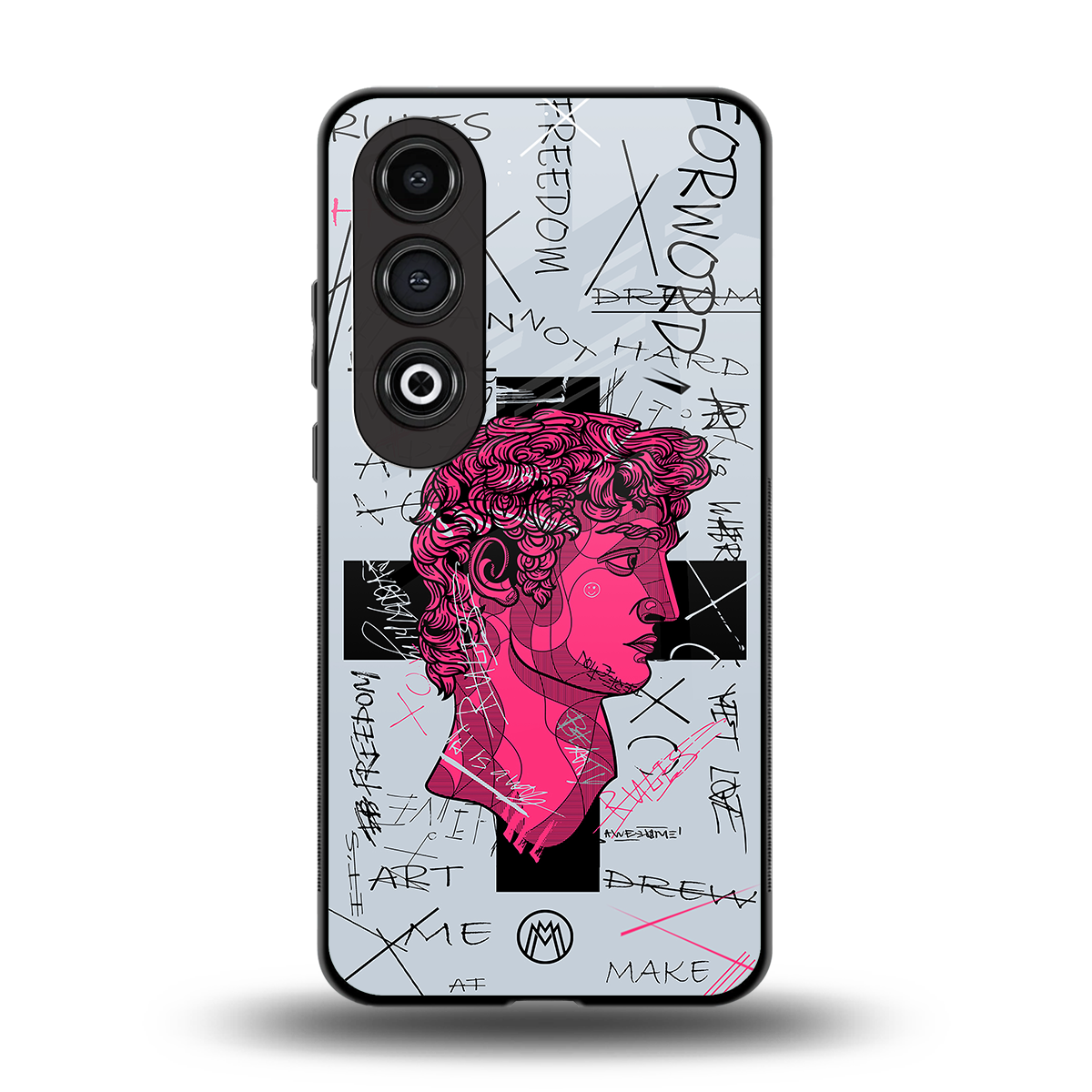 lost in reality david back phone cover | glass case for oneplus nord ce 4