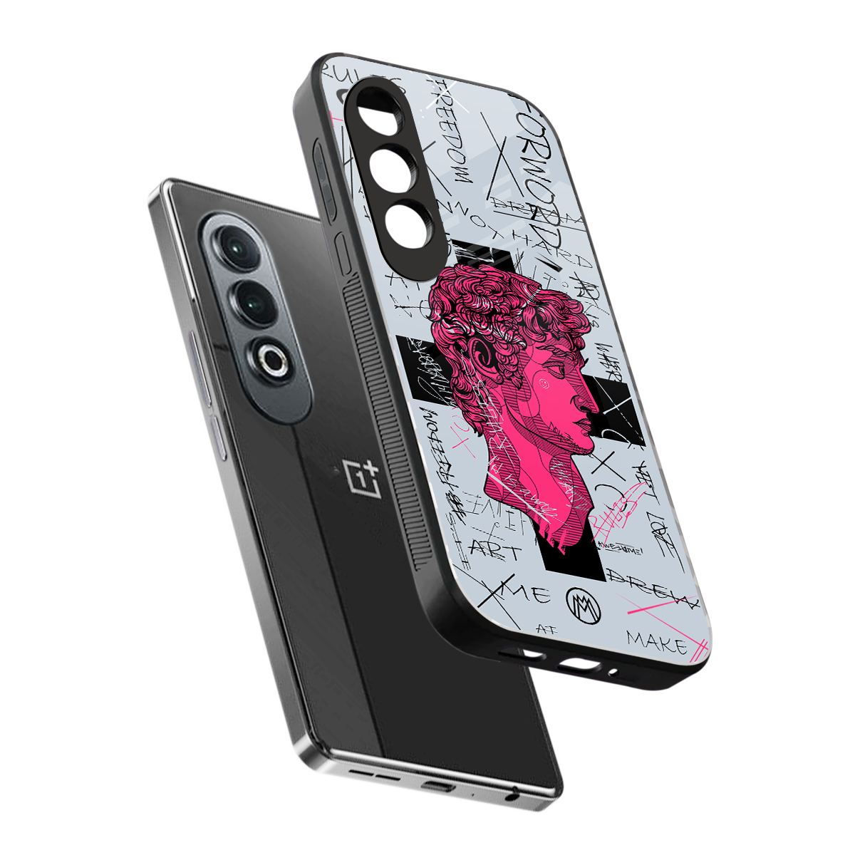 lost in reality david back phone cover | glass case for oneplus nord ce 4