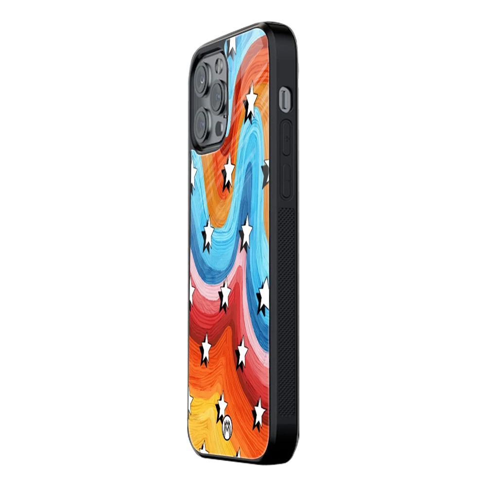 Slim Glass Back Phone Case for Multiple Brands โ iPhone, Samsung, Redmi, OnePlus, Oppo, Vivo