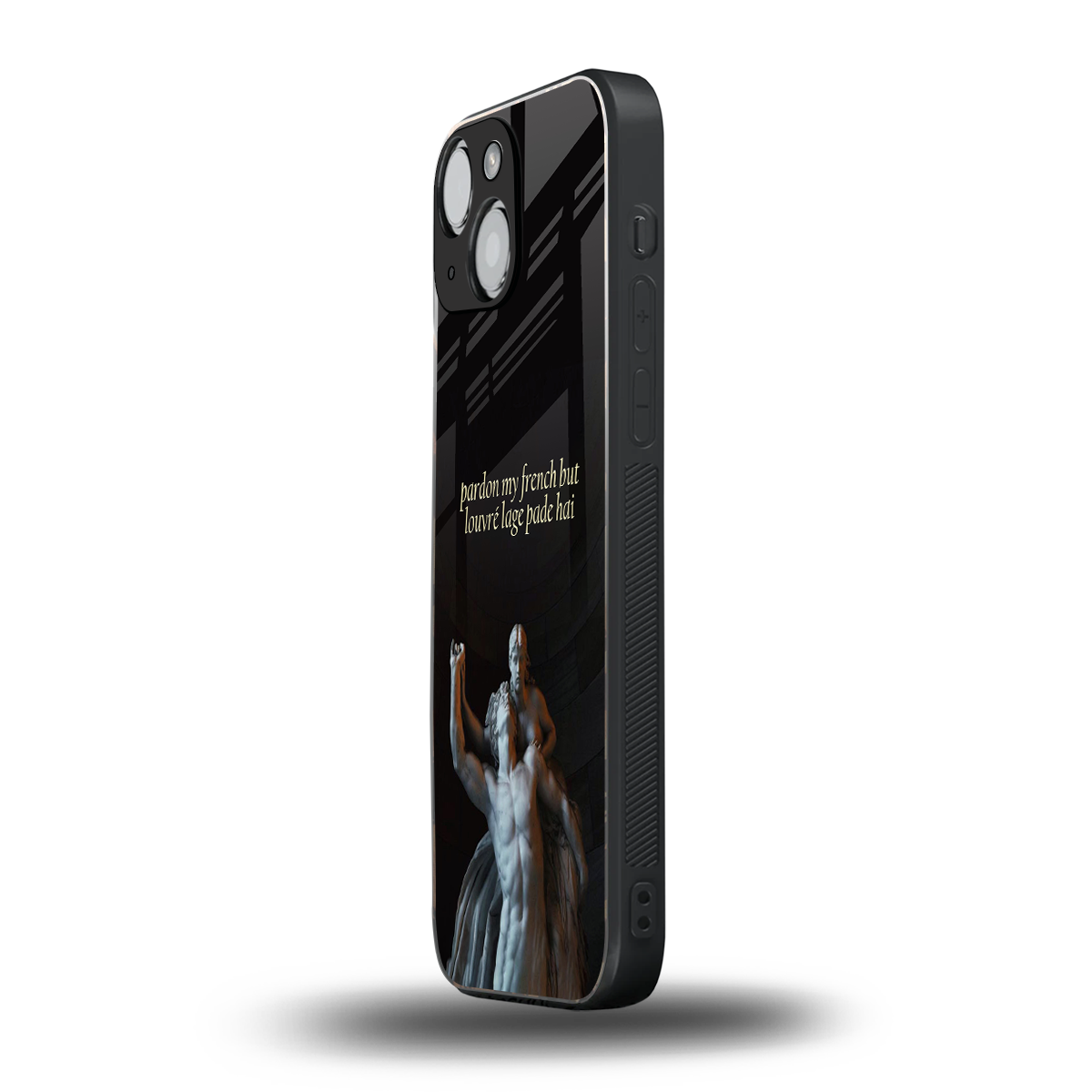 louvre back phone cover | glass case for iphone 13 mini