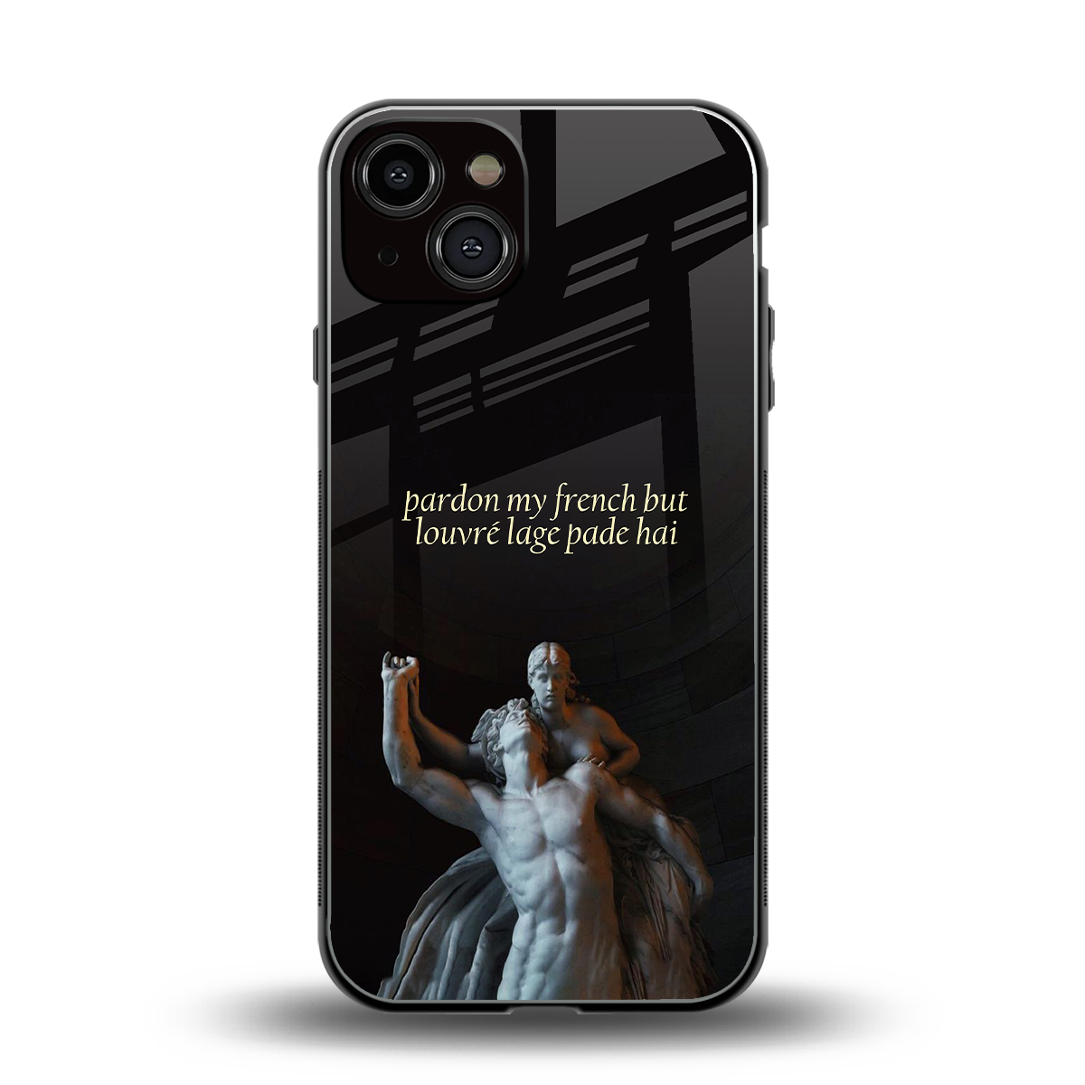 louvre back phone cover | glass case for iphone 13
