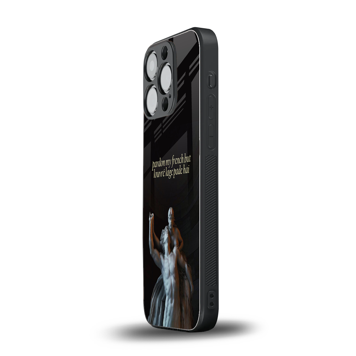 louvre back phone cover | glass case for iphone 14 pro