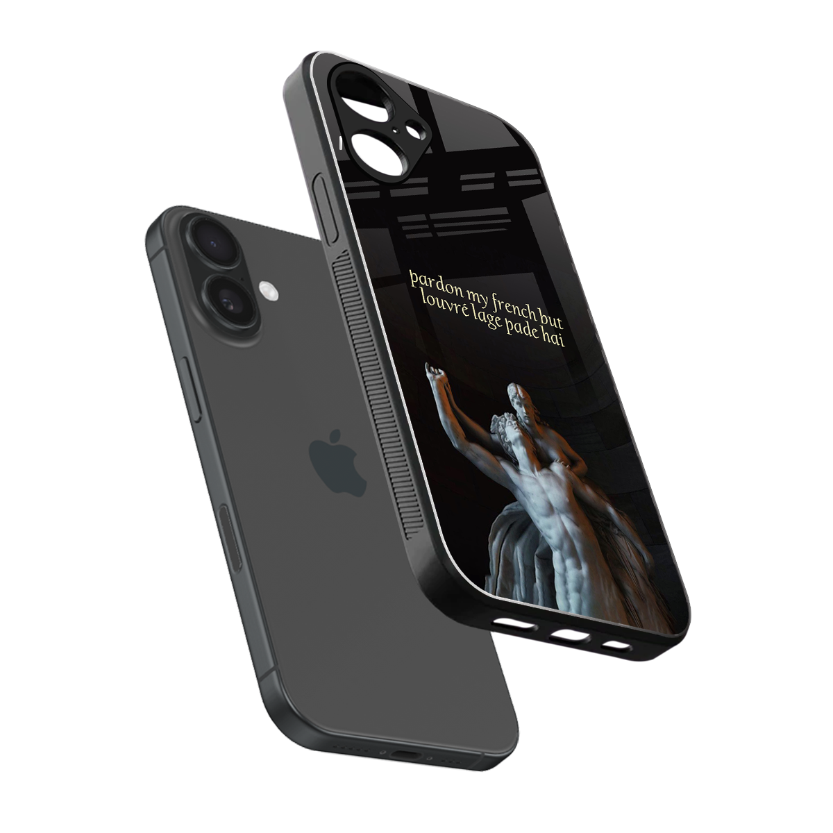 louvre back phone cover | glass case for iphone 16