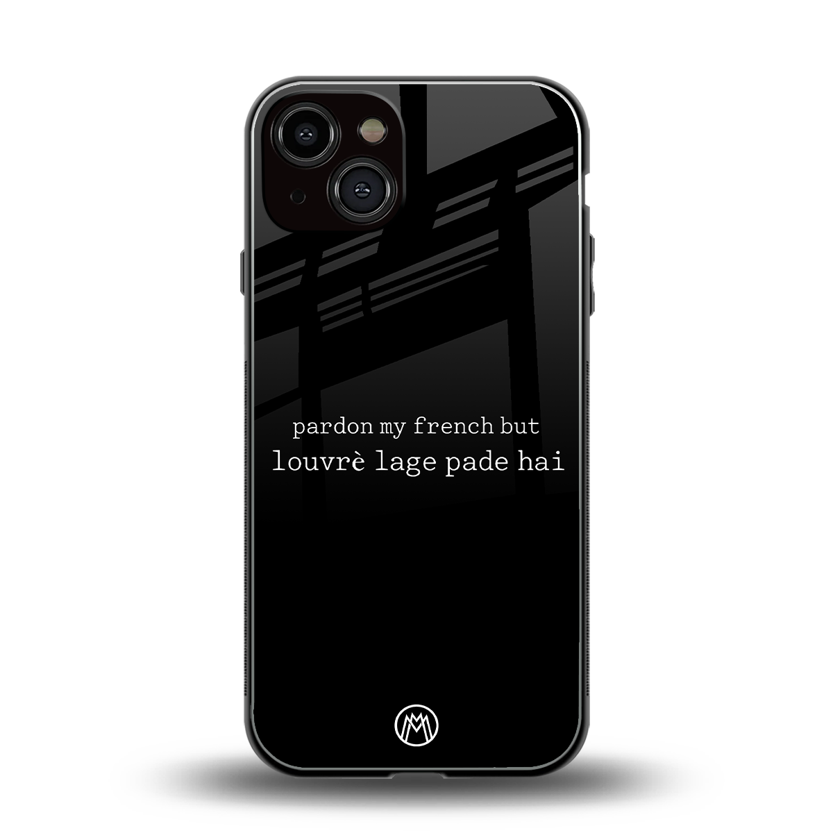 louvre lage pade hai back phone cover | glass case for iphone 13