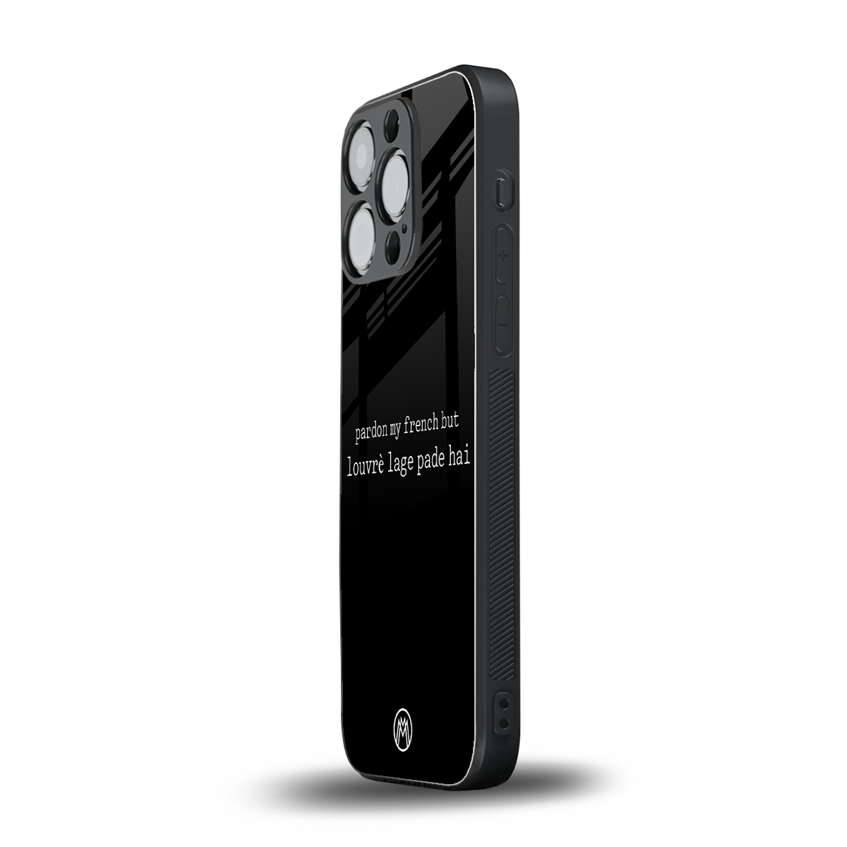 louvre lage pade hai back phone cover | glass case for iphone 14 pro