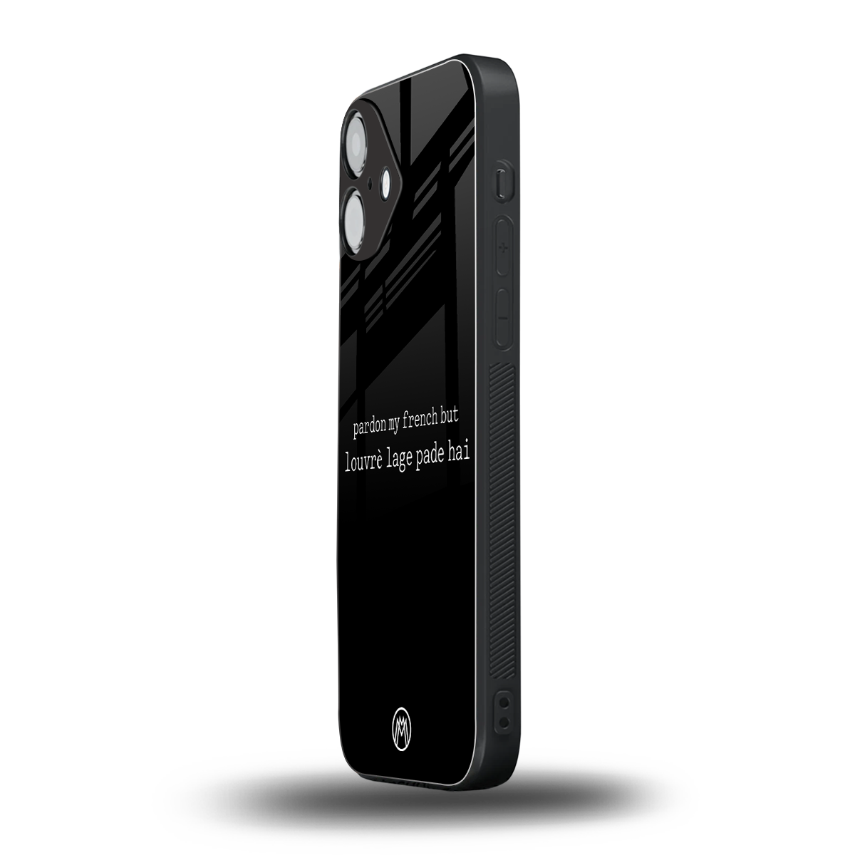 louvre lage pade hai back phone cover | glass case for iphone 16 plus