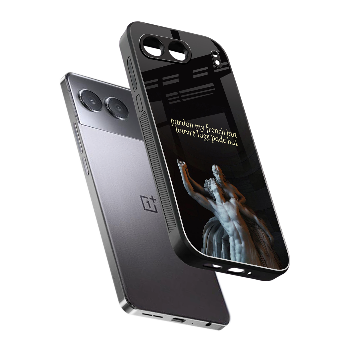 louvre back phone cover | glass case for oneplus nord 4
