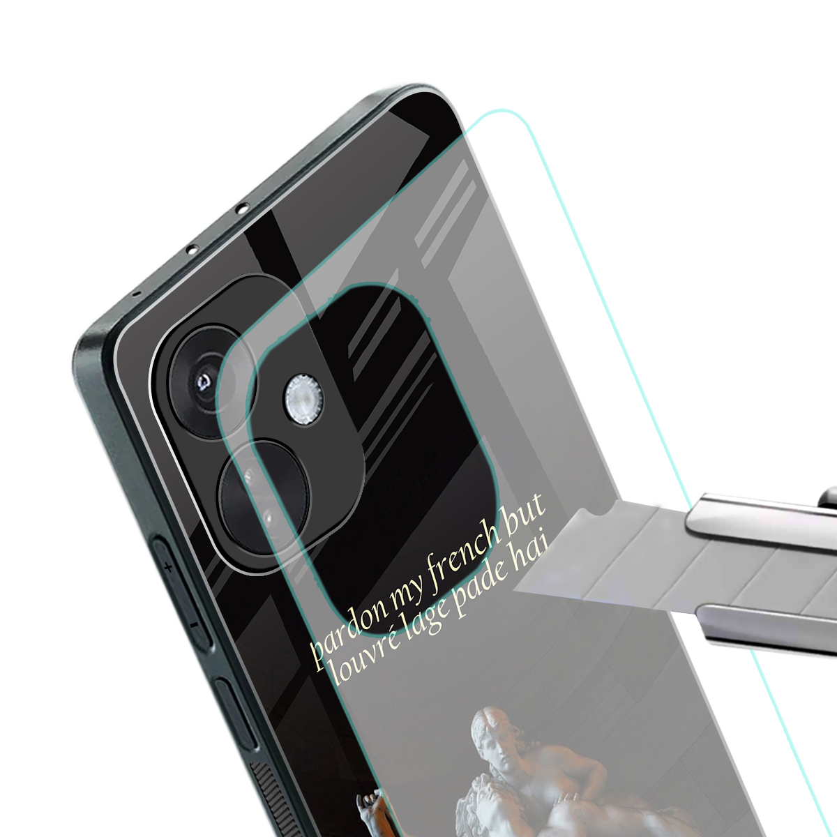 louvre back phone cover | glass case for oneplus nord ce 3