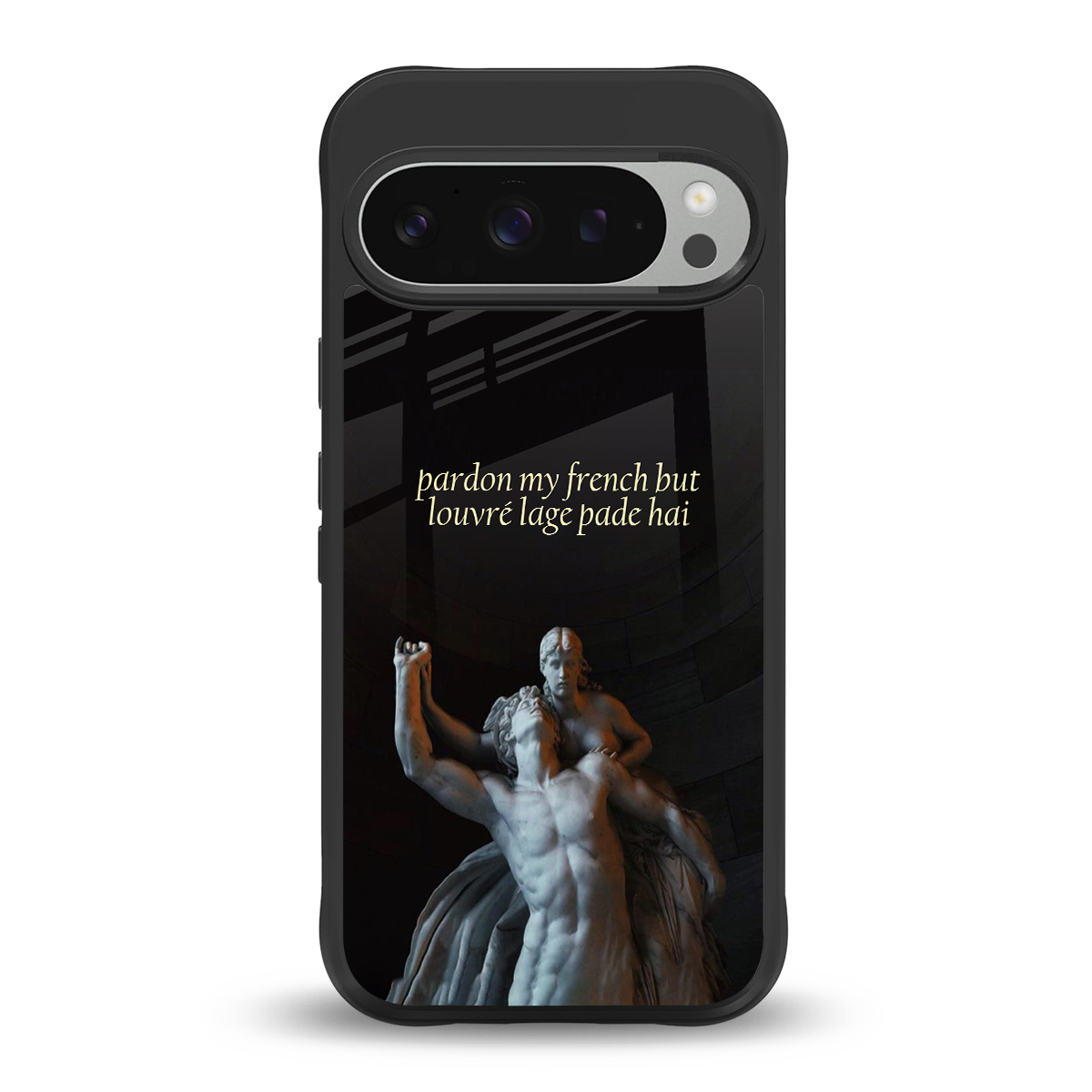 louvre back phone cover | glass case for google pixel 9 pro xl