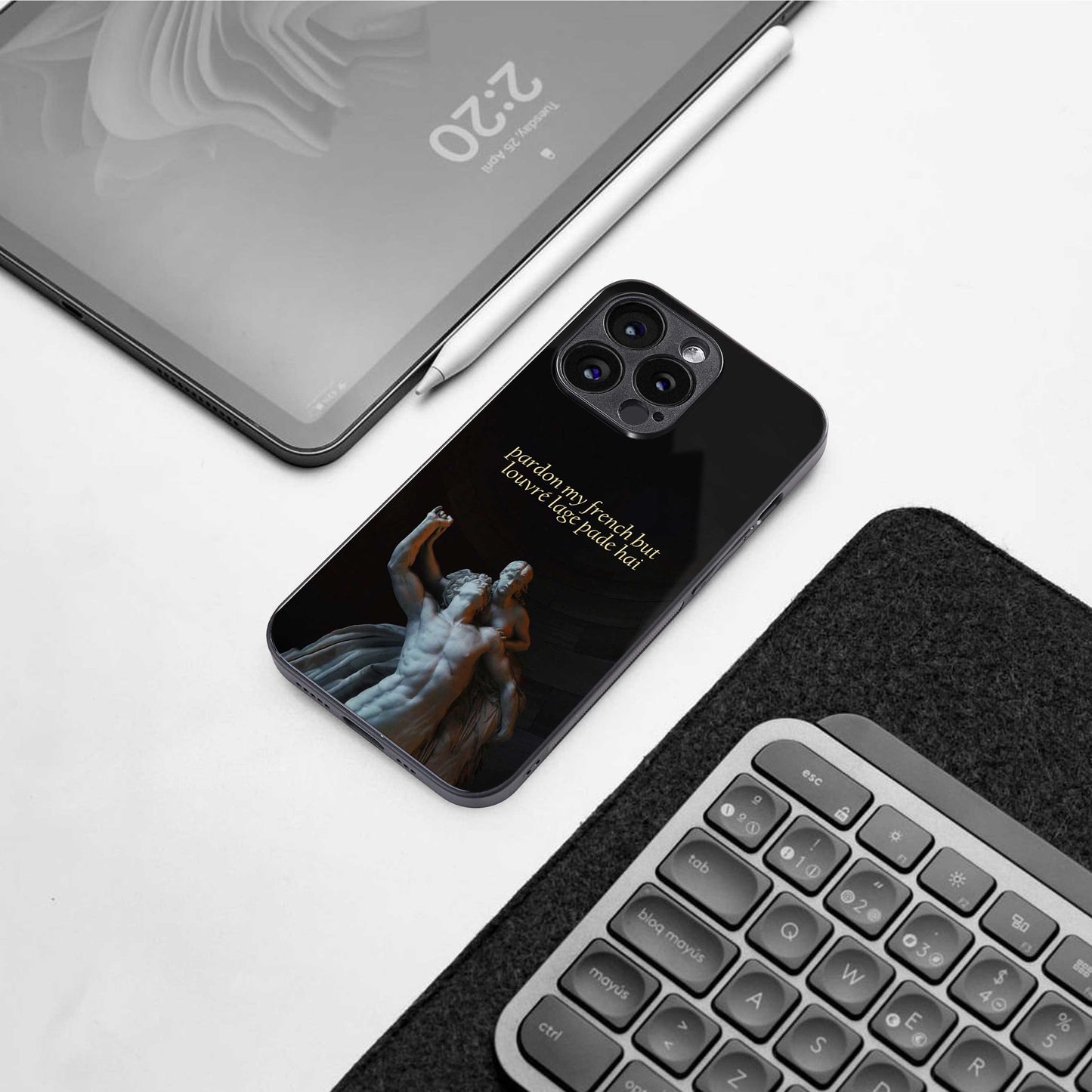 louvre back phone cover | glass case for Google Pixel 7