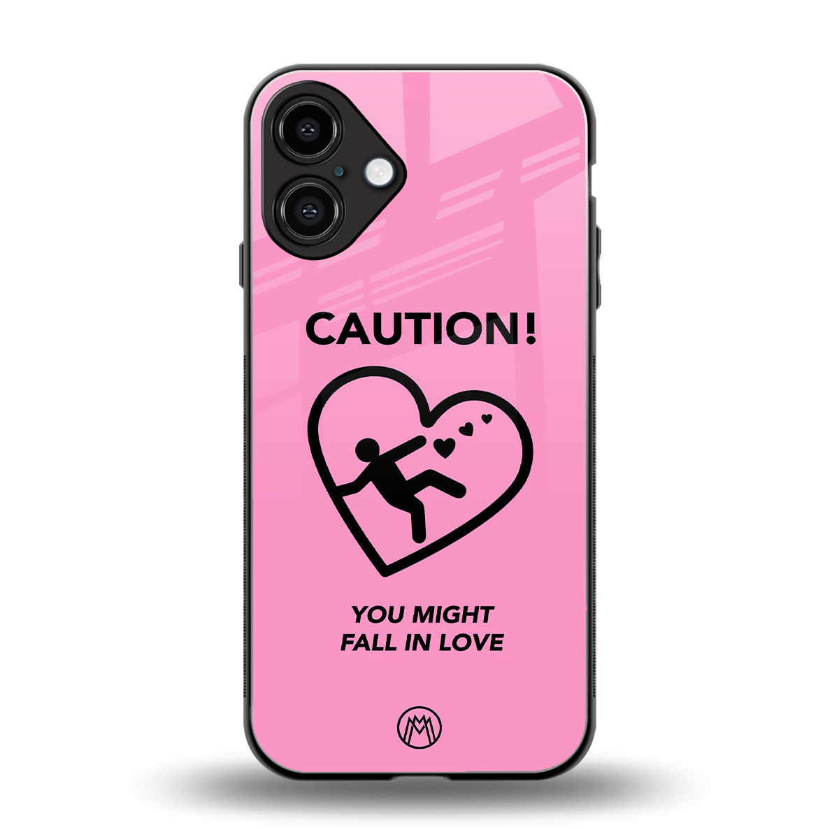 love ahead back phone cover | glass case for iphone 16 plus